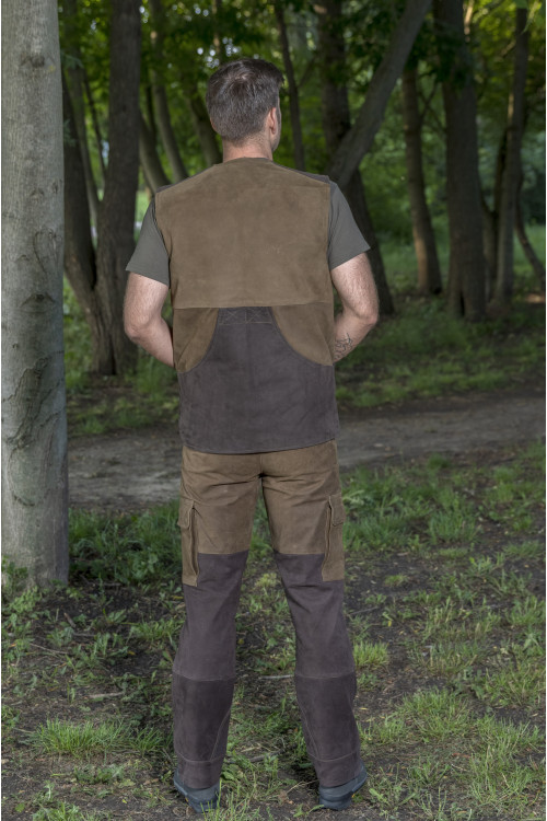 Kaffer bőr mellény